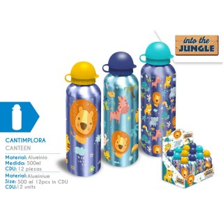 Vaikiška gertuvė Jungle violetine-geltona 500 ml